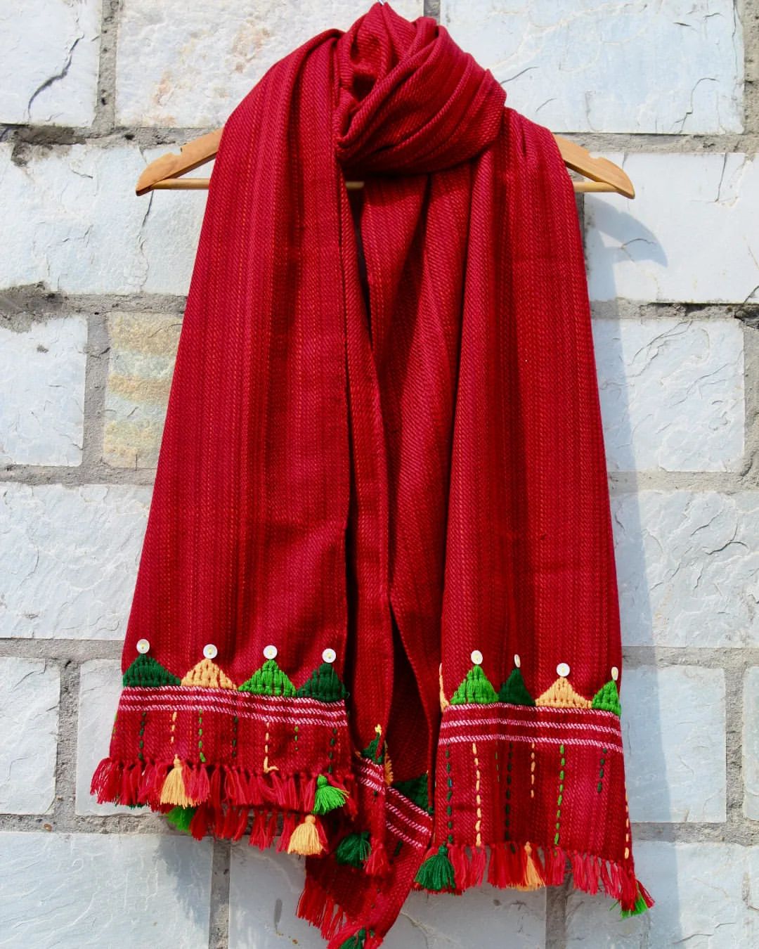 All seasons MultiThread Deep Red Stole