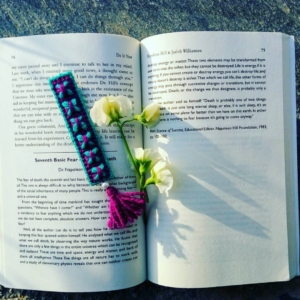 Blue-Purple Crochet Bookmark