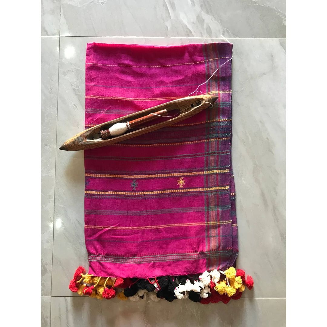 Magenta Kala Cotton Stole