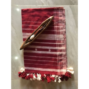 Maroon Kala Cotton Stole