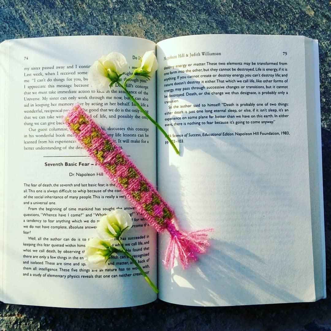 Pink Crochet Bookmark