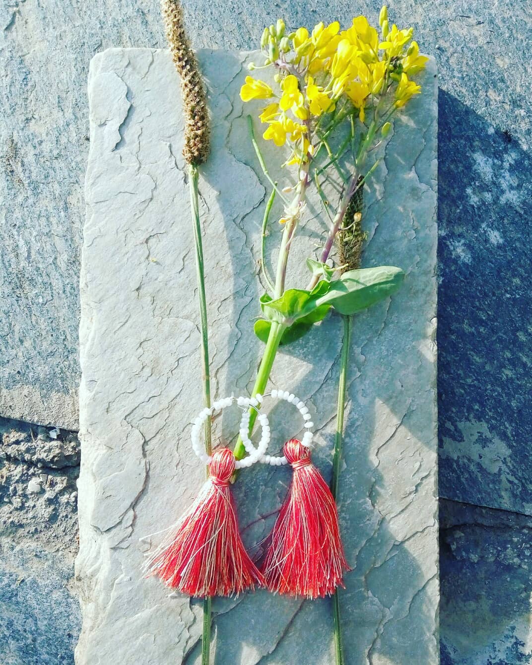 Simple Red Earring