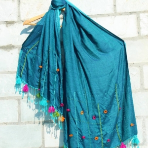 Sky Blue Hand Embroidered